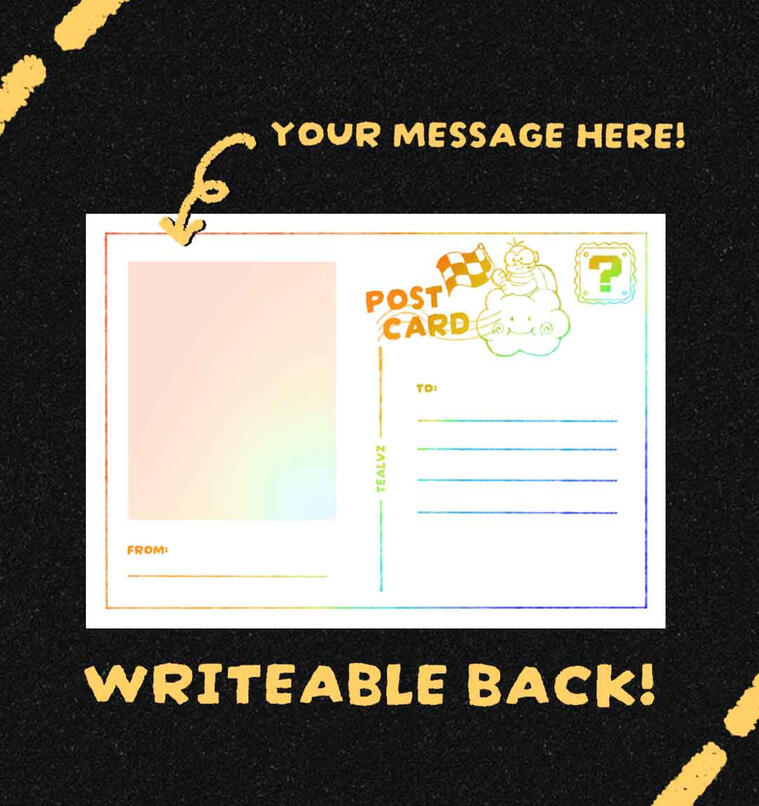 WRITEABLE ON THE BACK!